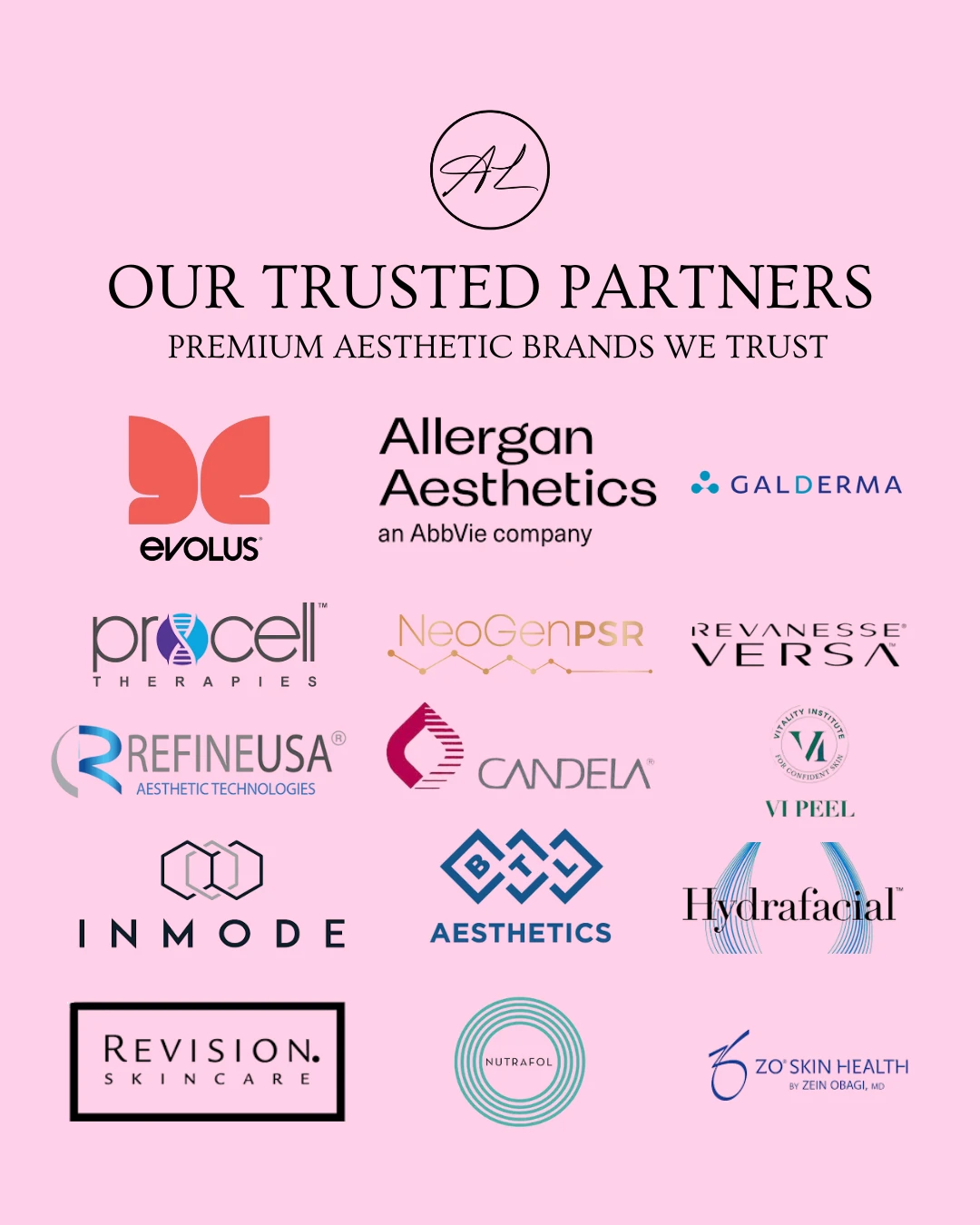 Trusted Partners in Modesto, Turlock, Stockton, CA at Aesthetic Lab